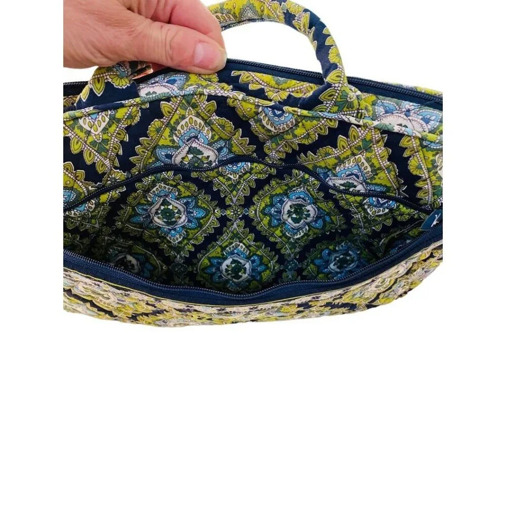 Vera Bradley Cambridge Laptop Sleeve Tote Bag Monogrammed Personalized 
